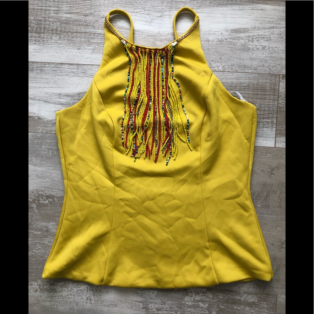 Very beautiful yellow tank top